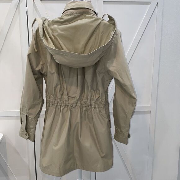 Travelsmith Women's All Weather Hooded Trench Coat In Tan Size XS - Picture 6 of 11